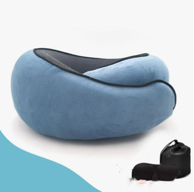 Oreiller de cou de voyage, oreiller de voyage non déformé pour avion | coussin de cou de voyage en forme de U | oreiller de cou en coton | en forme de U
